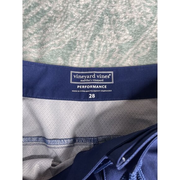 Vineyard Vines Men's Size 28 Performance 9 " Blue Striped Boardshort Swim Trunks - Picture 4 of 4